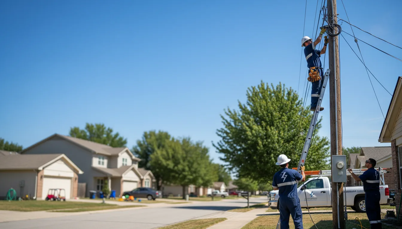 Residential electrician providing installation services in Dilley, TX